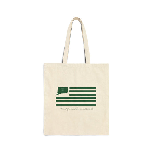Hartford Connecticut St. Patrick’s Day Flag Cotton Canvas Tote Bag