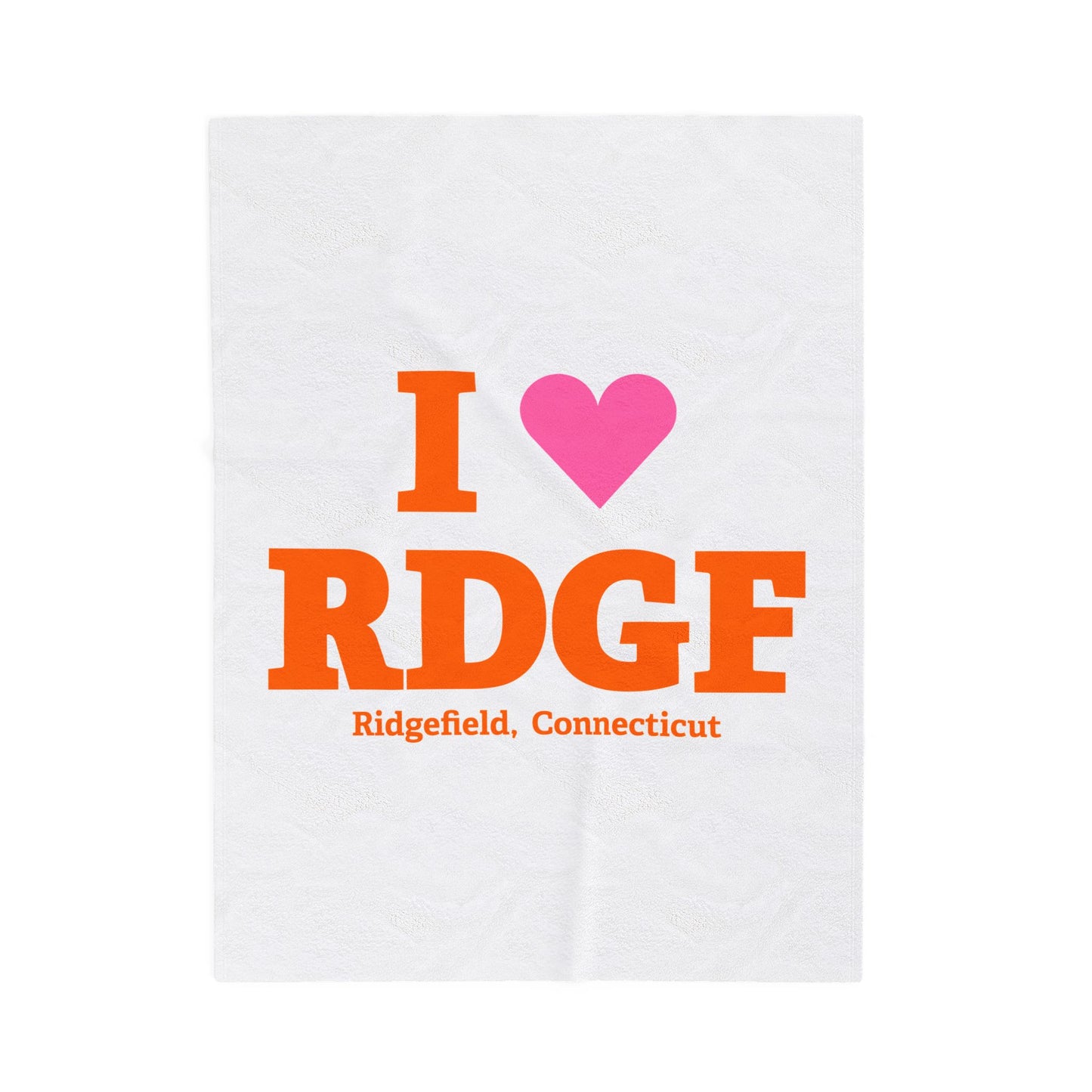 I Heart RDGF Velveteen Plush Blanket