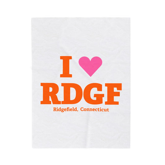 I Heart RDGF Velveteen Plush Blanket