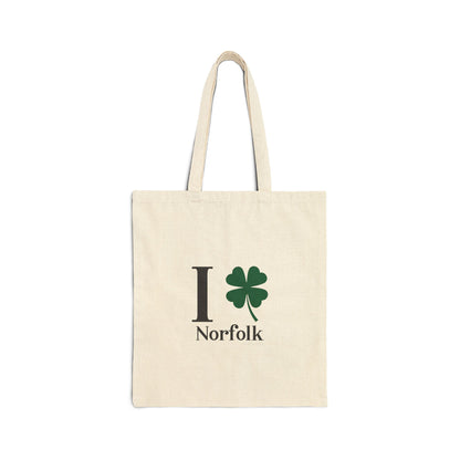 I Clover Norfolk Cotton Canvas Tote Bag