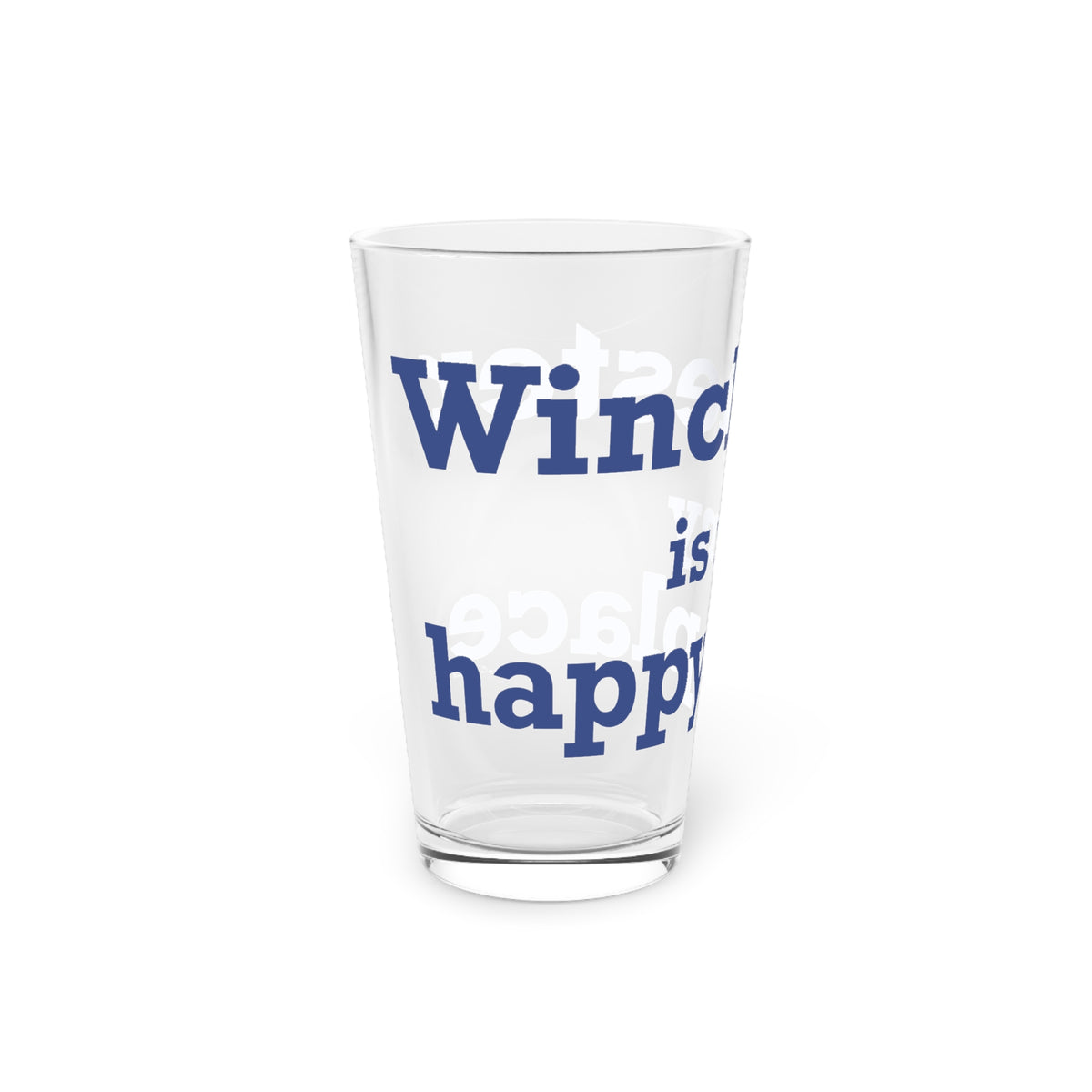 Winchester is My Happy Place Pint Glass, 16oz