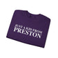 Just a kid from Preston Unisex Heavy Blend™ Crewneck Sweatshirt