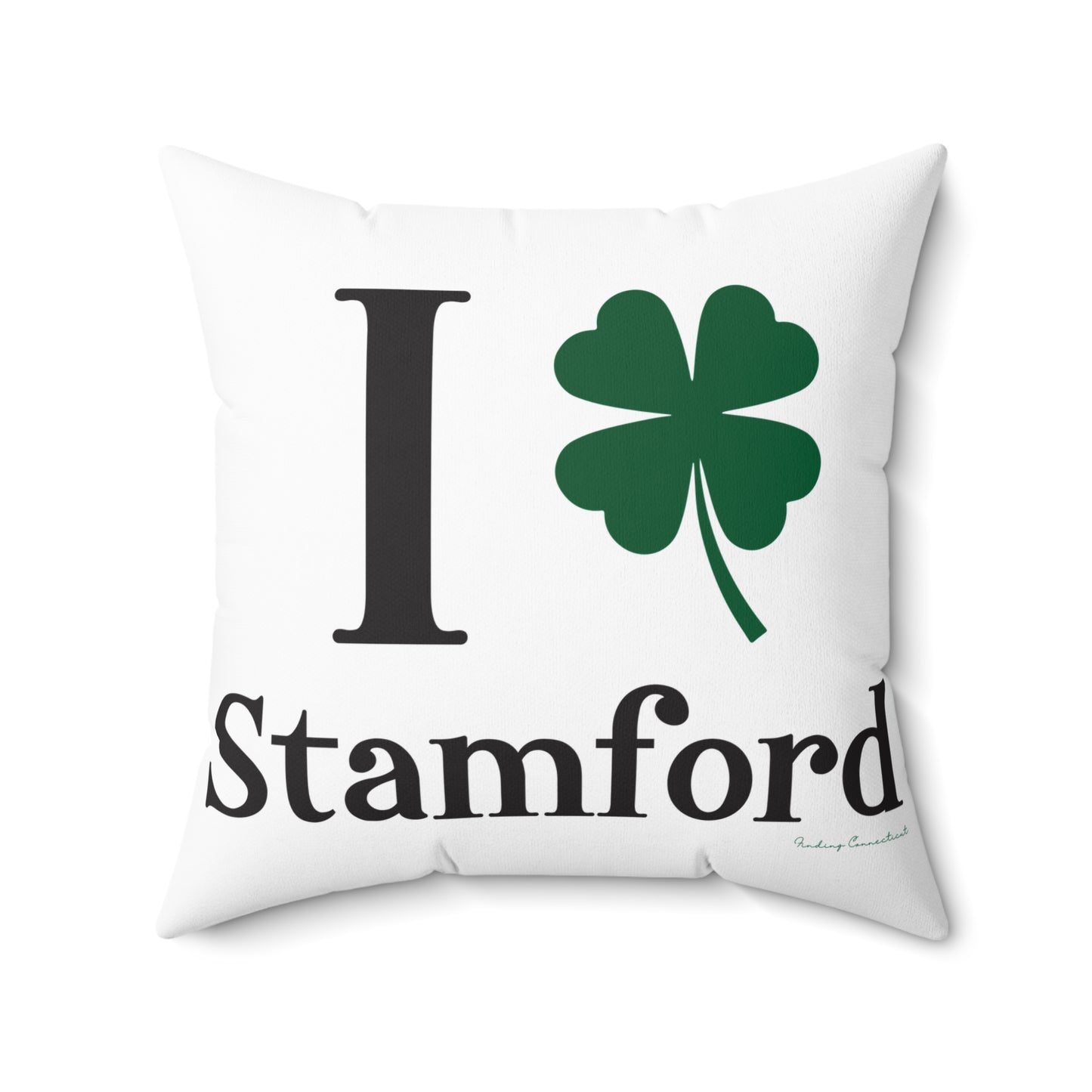 I Clover Stamford Spun Polyester Square Pillow