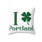 I Clover Portland Spun Polyester Square Pillow