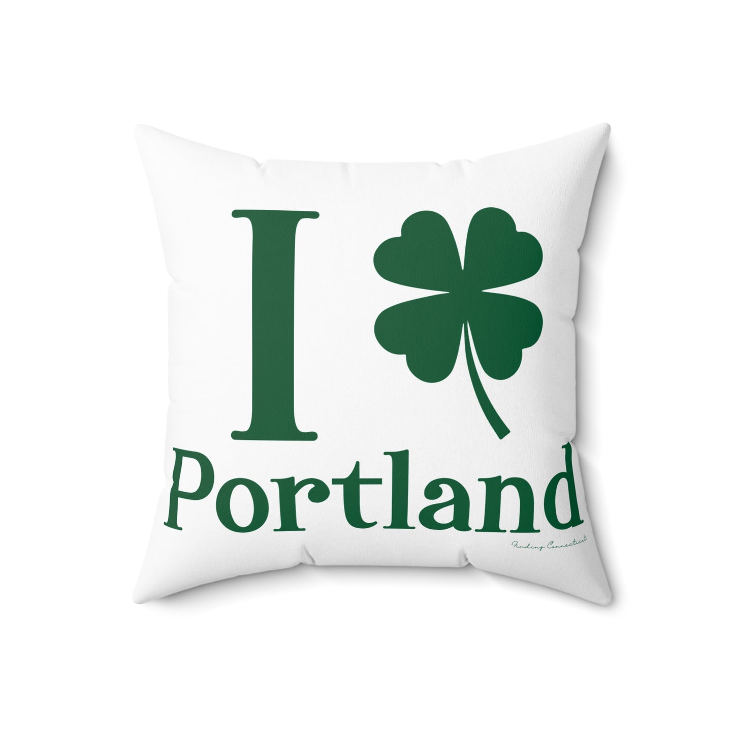 I Clover Portland Spun Polyester Square Pillow
