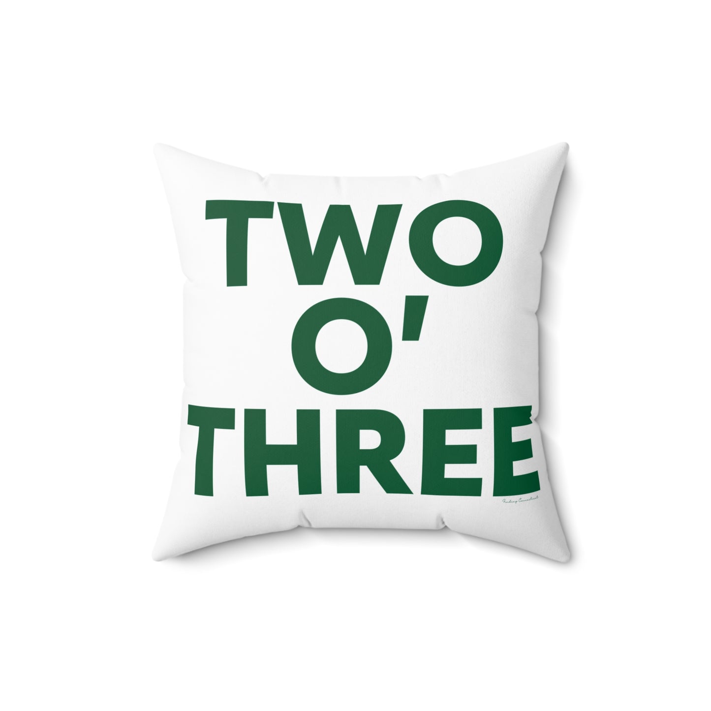 Two O’ Three Spun Polyester Square Pillow Lucky Green – St. Patrick’s Day