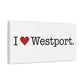 I Heart Westport. Matte Canvas, Stretched, 1.25"