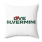 Love Silvermine Spun Polyester Square Pillow