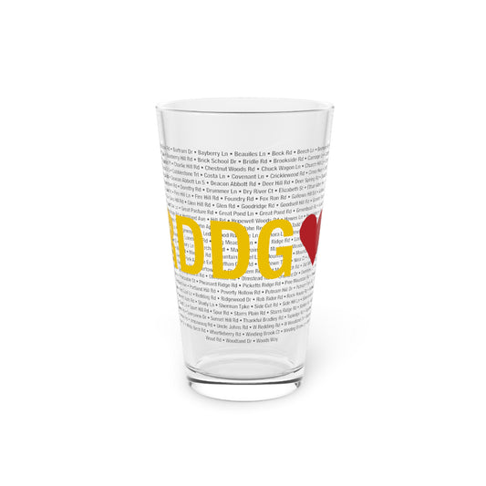 Redding Love Pint Glass, 16oz