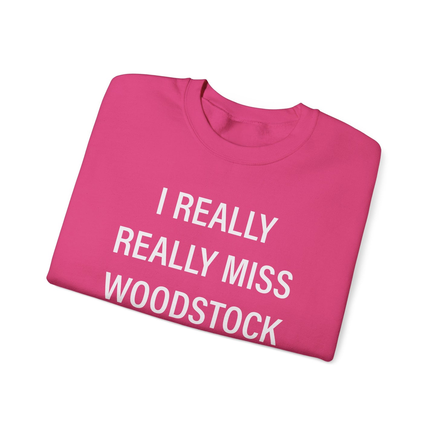 I Really Really Miss Woodstock Unisex Heavy Blend™ Crewneck Sweatshirt