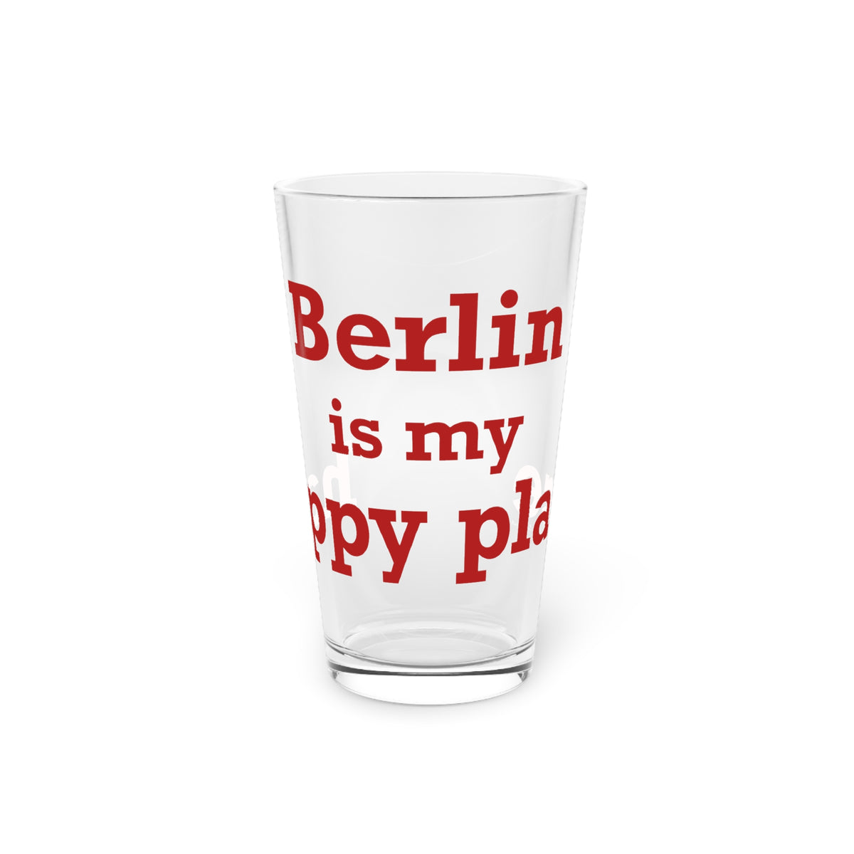 Berlin is My Happy Place Pint Glass, 16oz