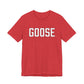 Goose Zip Code White & Black Unisex Jersey Short Sleeve T-Shirt