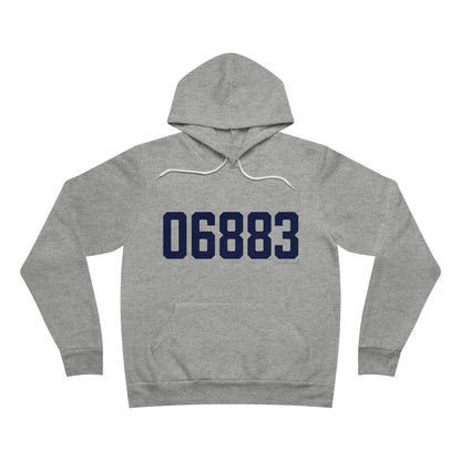 06883 Weston Connecticut Zip Code Unisex Sponge Fleece Pullover Hoodie Sweatshirt