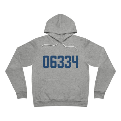 06334 Bozrah Connecticut Zip Code Unisex Sponge Fleece Pullover Hoodie