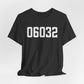 06032 - Farmington CT Zip Code Unisex Jersey Short Sleeve T-Shirt