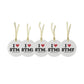 I Heart STMF Glass Ornaments