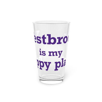 Westbrook is My Happy Place Pint Glass, 16oz