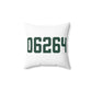 06264 Scotland Connecticut Zip Code Spun Polyester Square Pillow