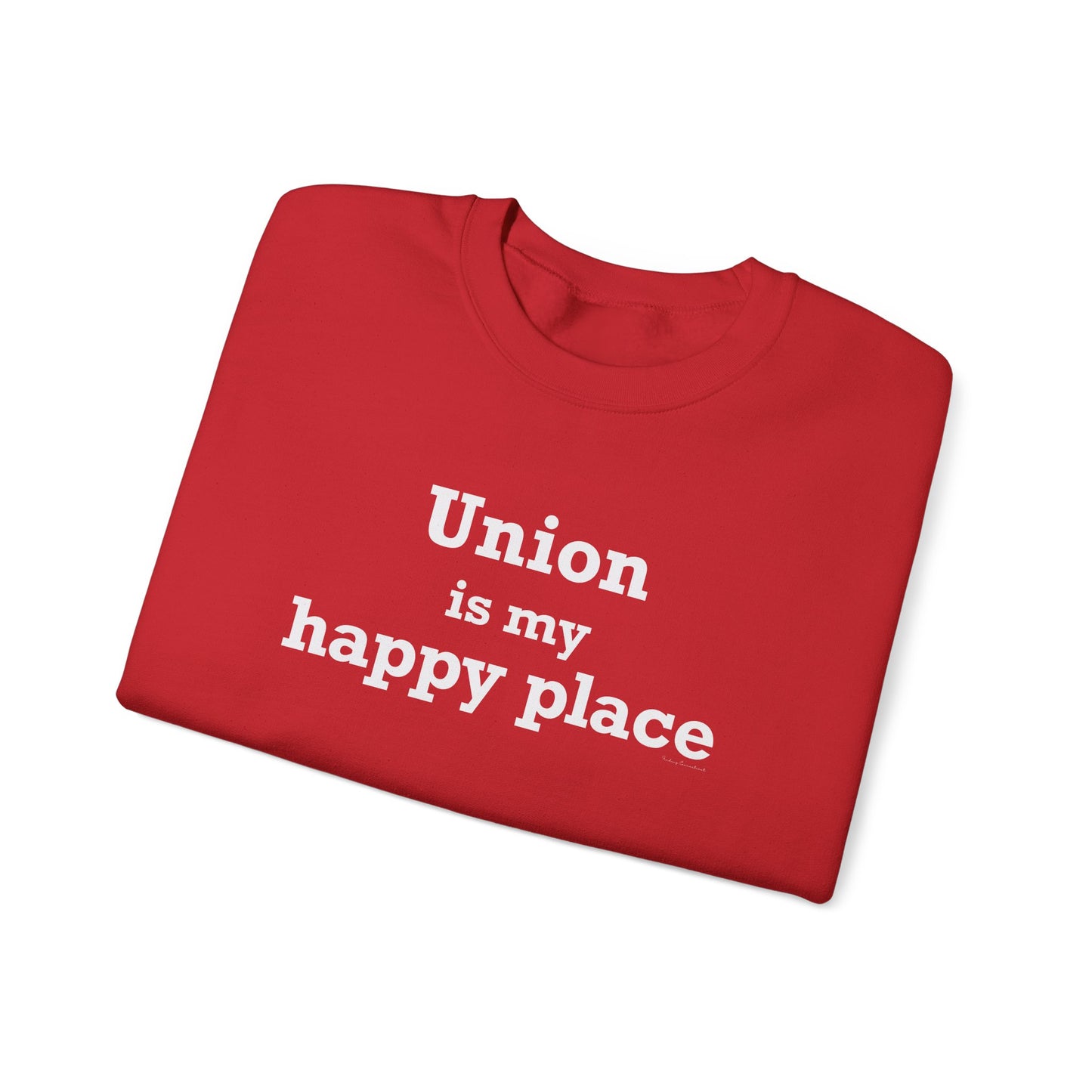 Union is My Happy Place Unisex Heavy Blend™ Crewneck Sweatshirt