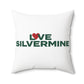 Love Silvermine Spun Polyester Square Pillow