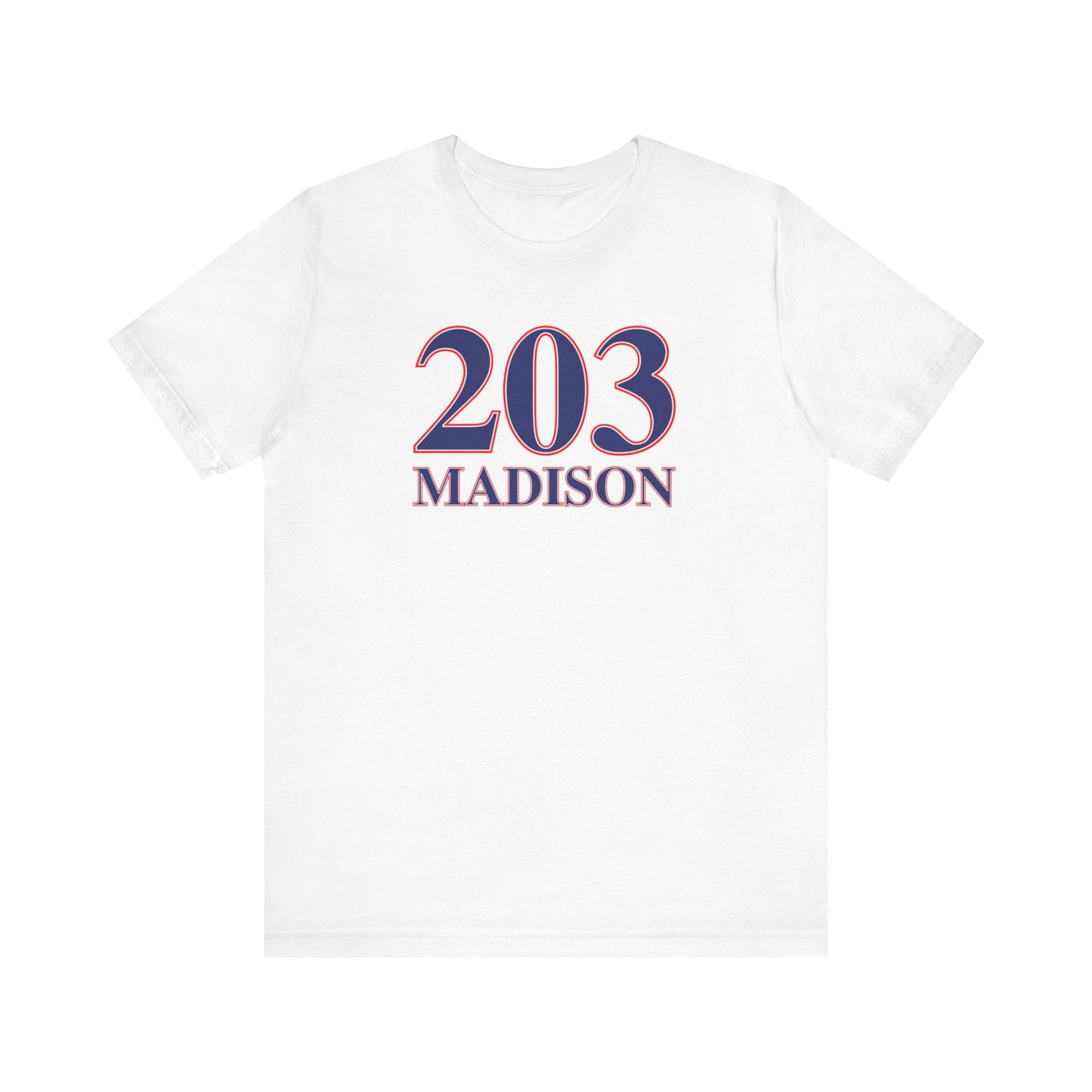 203 Madison Red White & Blue Unisex Jersey Short Sleeve T-Shirt