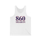 860 Sharon Red White & Blue Unisex Jersey Tank Top