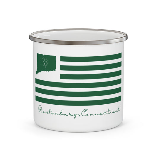 Glastonbury Connecticut St. Patrick’s Day Flag Enamel Camping Mug