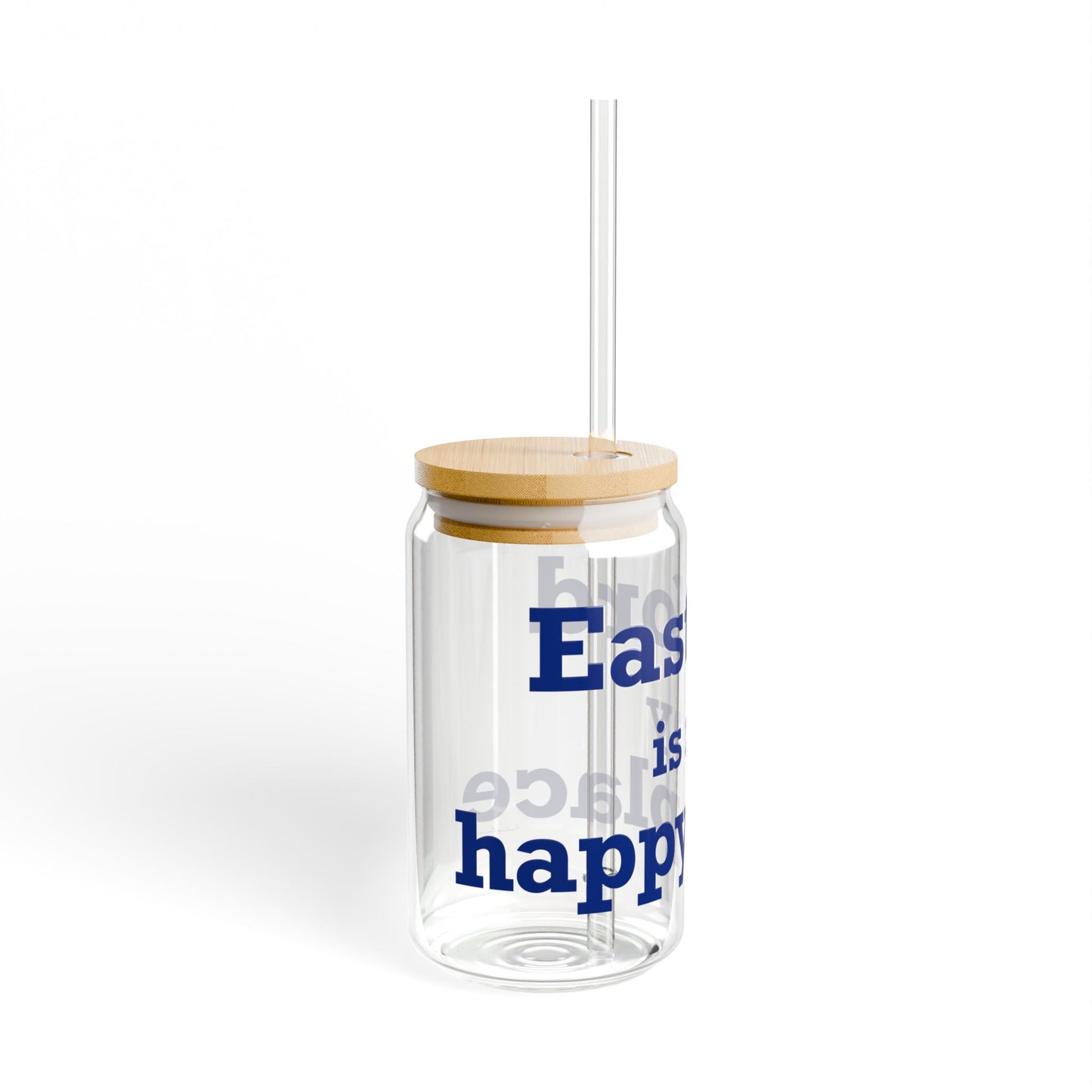 Eastford is My Happy Place Sipper Glass, 16oz