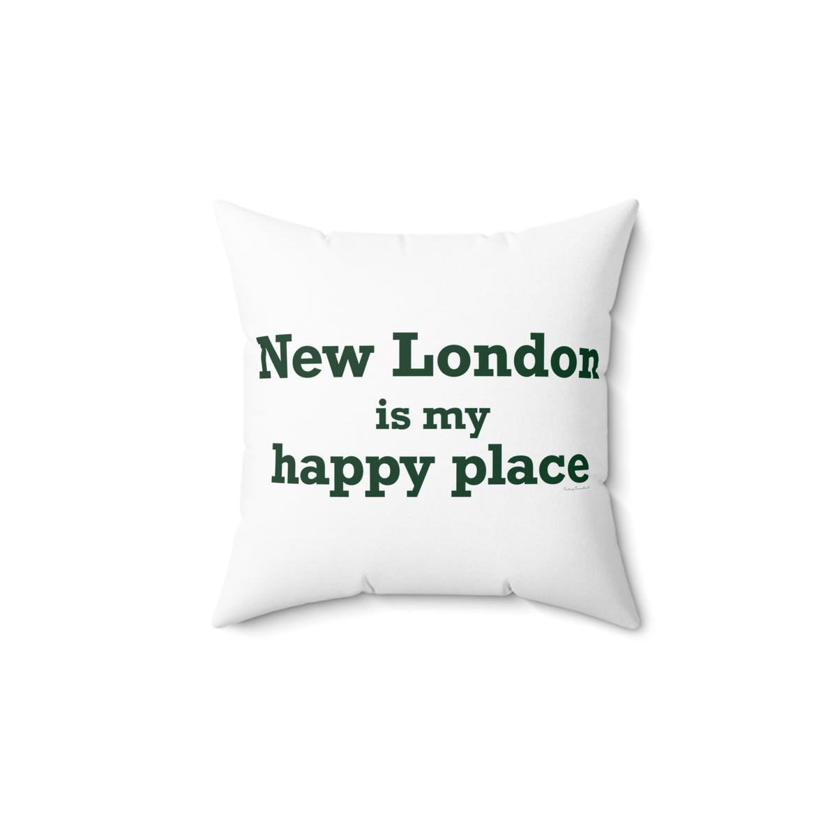New London is My Happy Place Spun Polyester Square Pillow