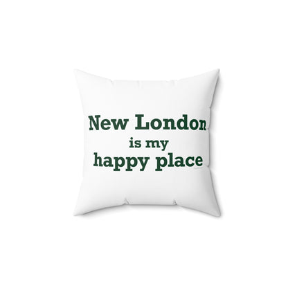 New London is My Happy Place Spun Polyester Square Pillow