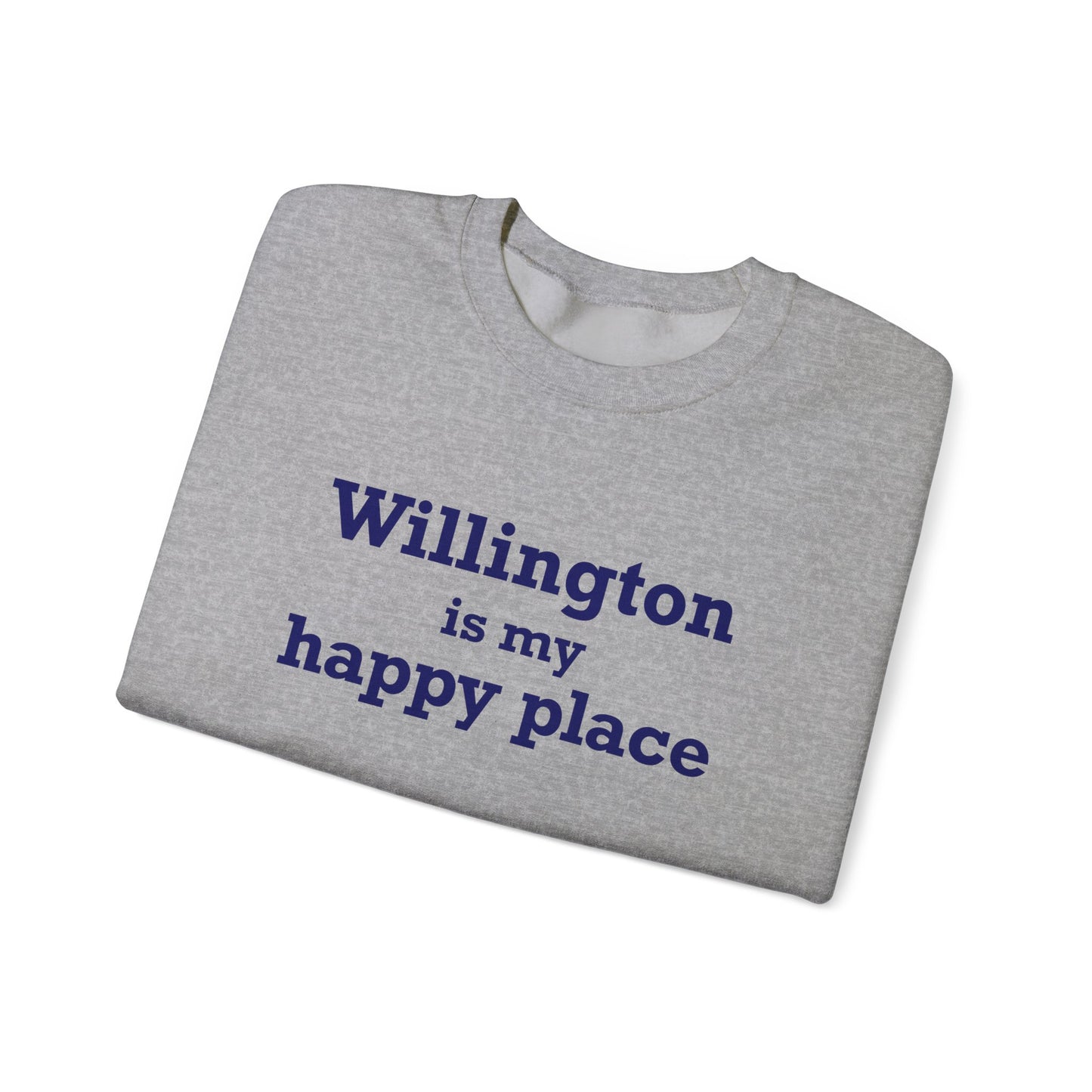 Willington is My Happy Place Unisex Heavy Blend™ Crewneck Sweatshirt