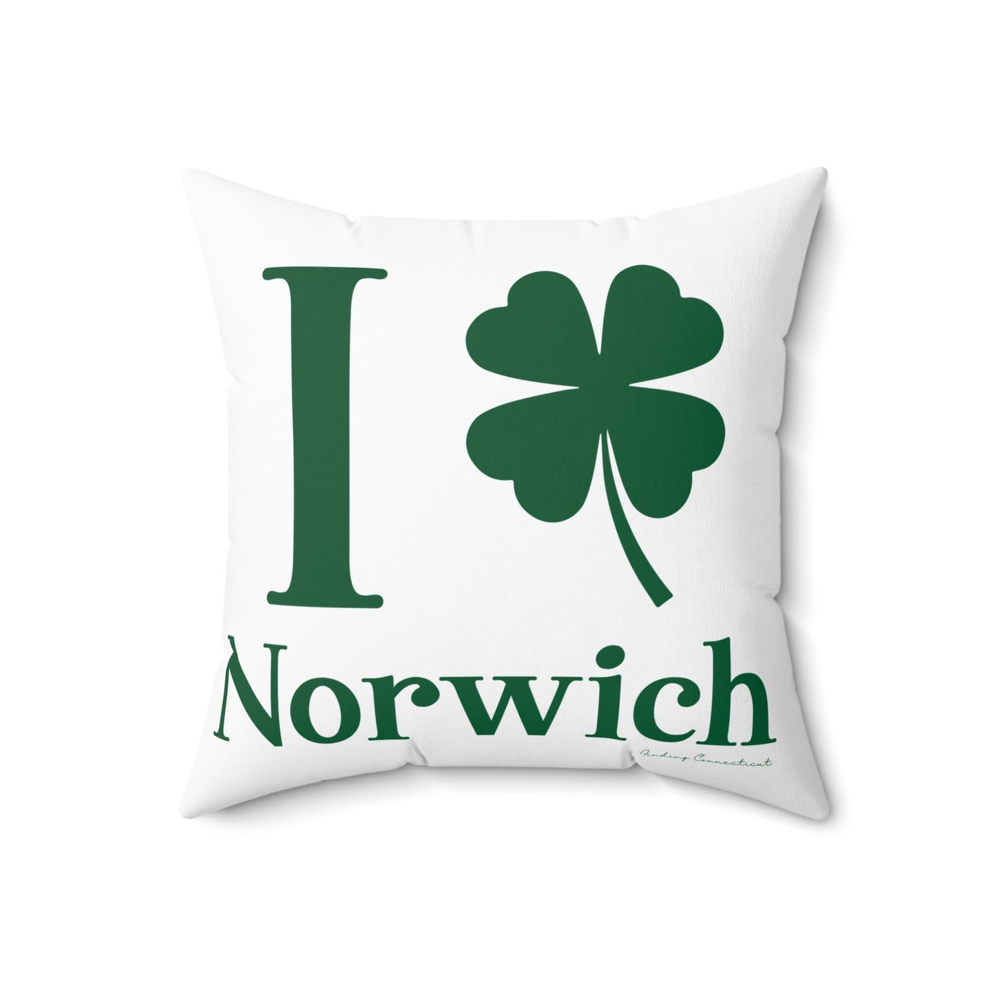 I Clover Norwich Spun Polyester Square Pillow