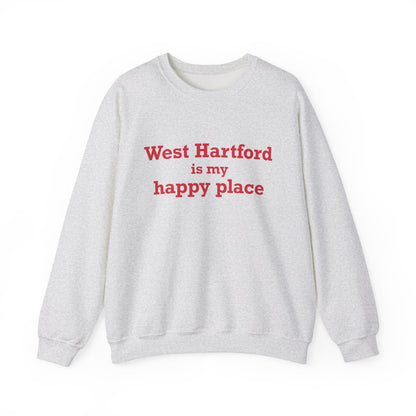 West Hartford is My Happy Place Heavy Blend™ Crewneck Sweatshirt
