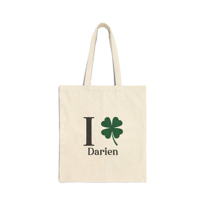 I Clover Darien Cotton Canvas Tote Bag