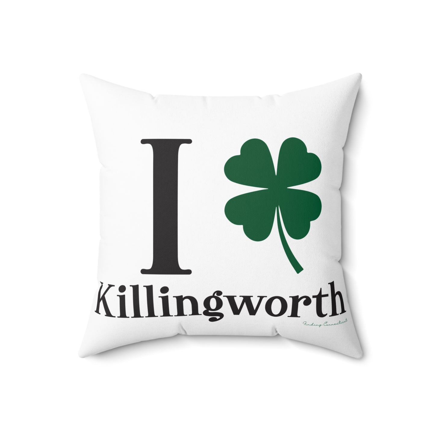 I Clover Killingworth Spun Polyester Square Pillow
