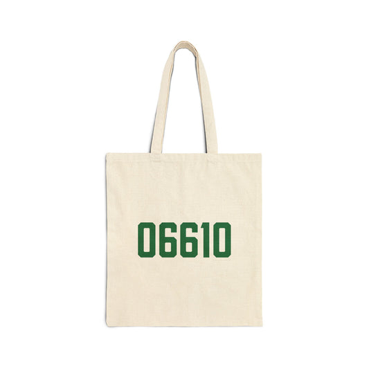 06610  Bridgeport Connecticut Zip Code Cotton Canvas Tote Bag