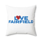 Love Fairfield Spun Polyester Square Pillow