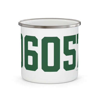 06057 New Hartford Connecticut Zip Code Enamel Camping Mug