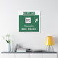 Vintage WCP Exit 60 Sign Matte Canvas, Stretched, 1.25"