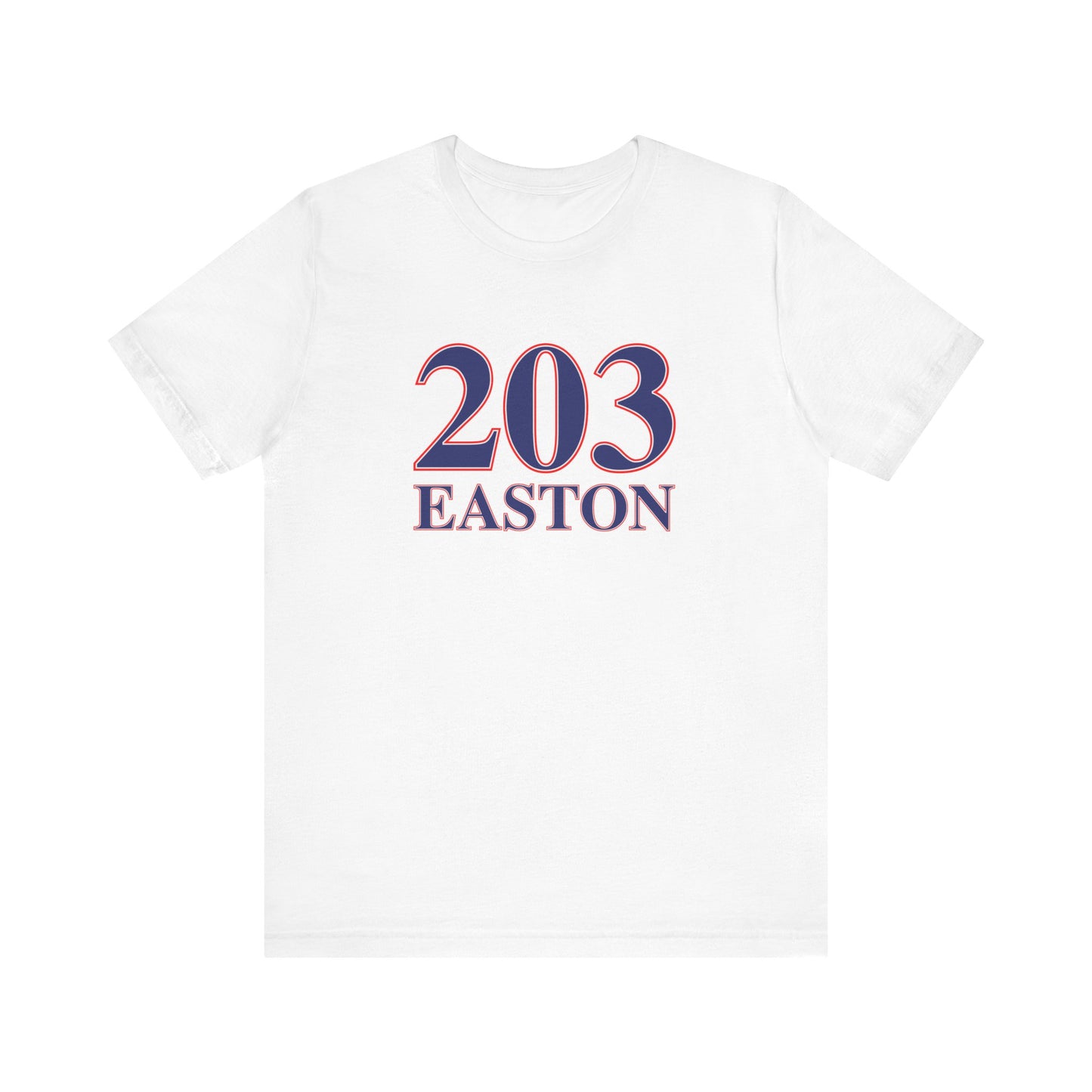 203 Easton Red White & Blue Unisex Jersey Short Sleeve T-Shirt