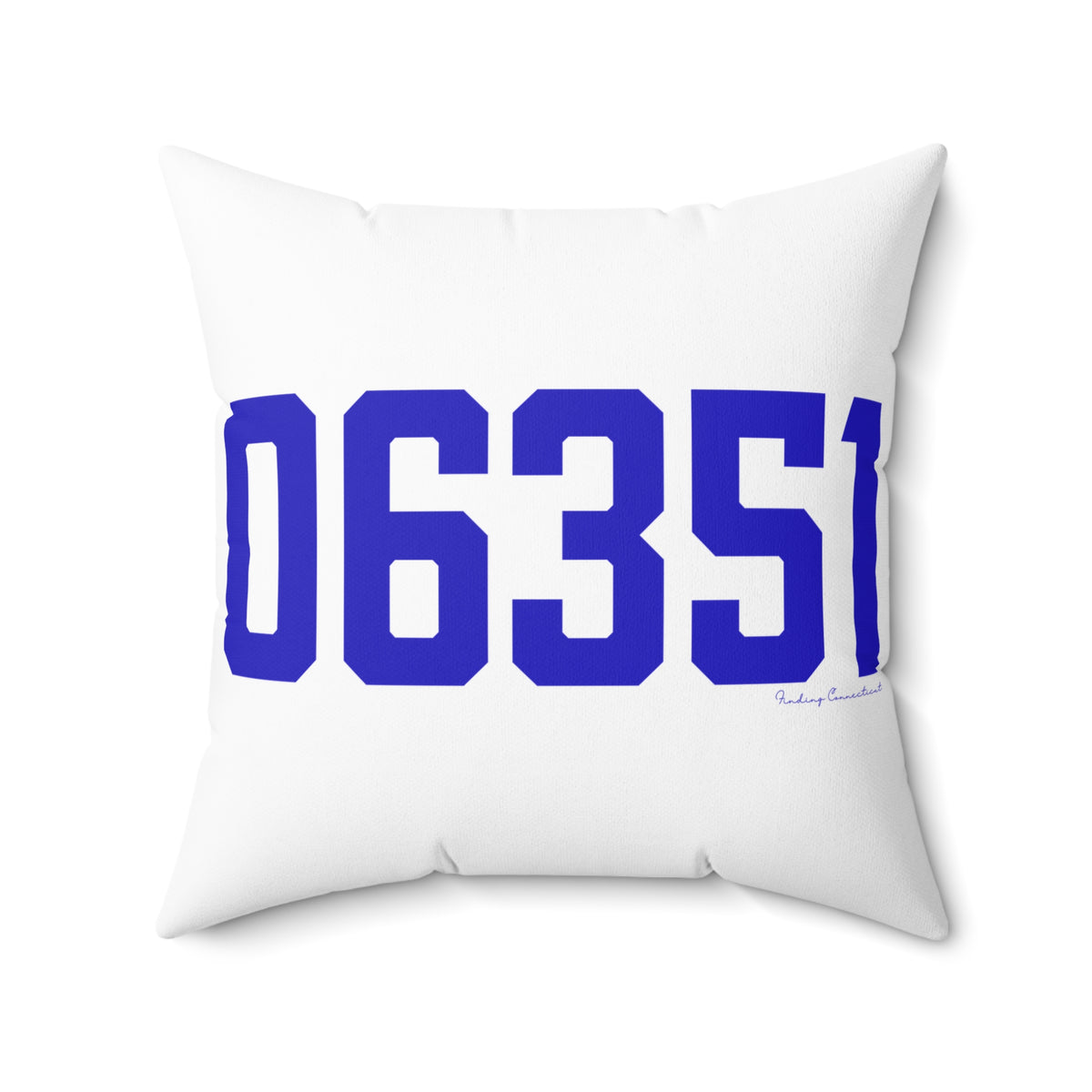 06351 Lisbon Connecticut Zip Code Spun Polyester Square Pillow