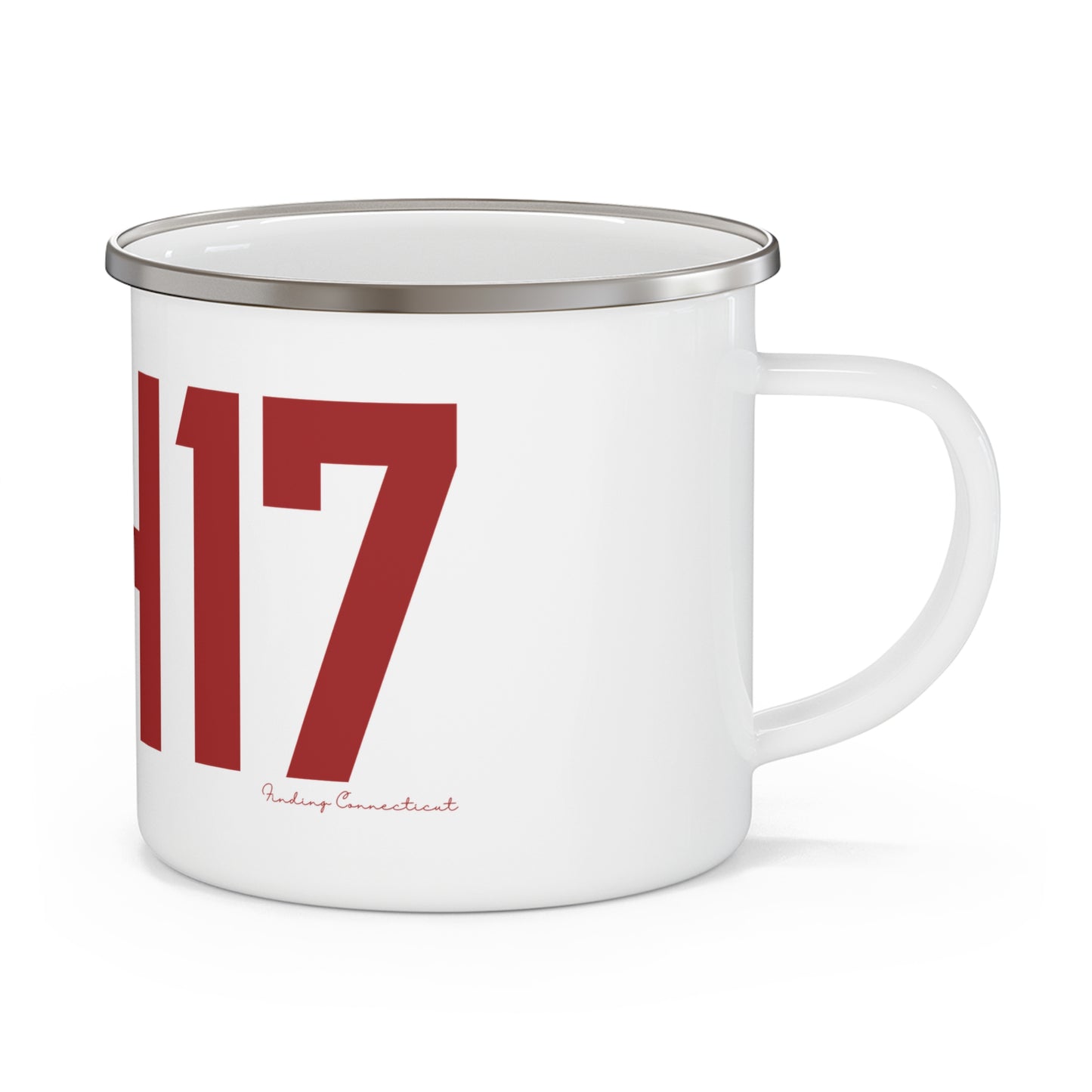 06417 Deep River Connecticut Zip Code Enamel Camping Mug