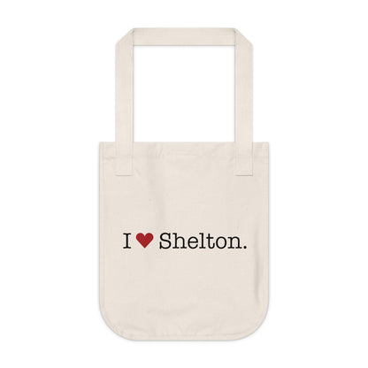 I Heart Shelton. Organic Canvas Tote Bag