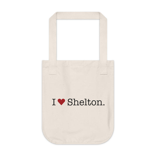 I Heart Shelton. Organic Canvas Tote Bag