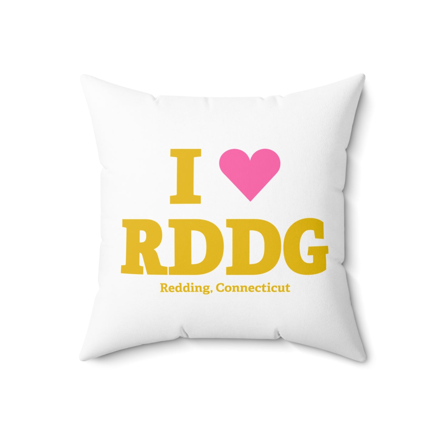 I Heart RDDG Spun Polyester Square Pillow