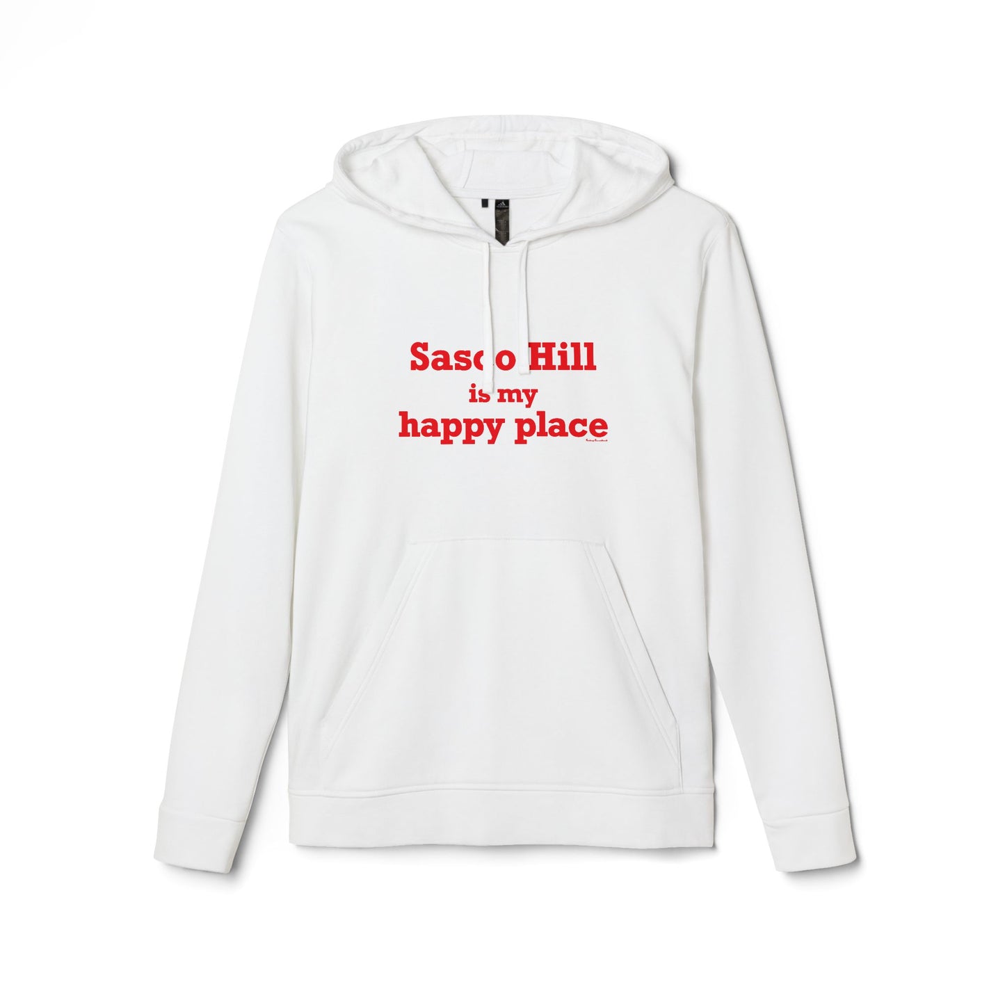 Sasco Hill is My Happy Place adidas Unisex Fleece Hoodie