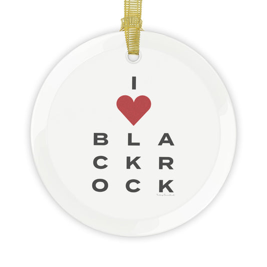 Black Rock Vision Glass Ornaments
