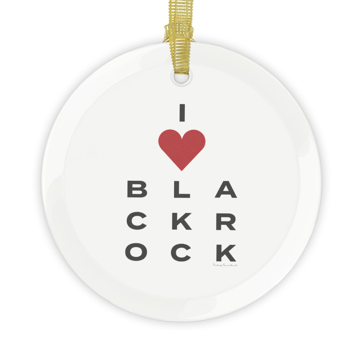 Black Rock Vision Glass Ornaments