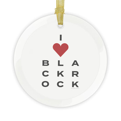 Black Rock Vision Glass Ornaments