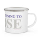 Just a kid listening to Goose - Gray & Purple Enamel Camping Mug